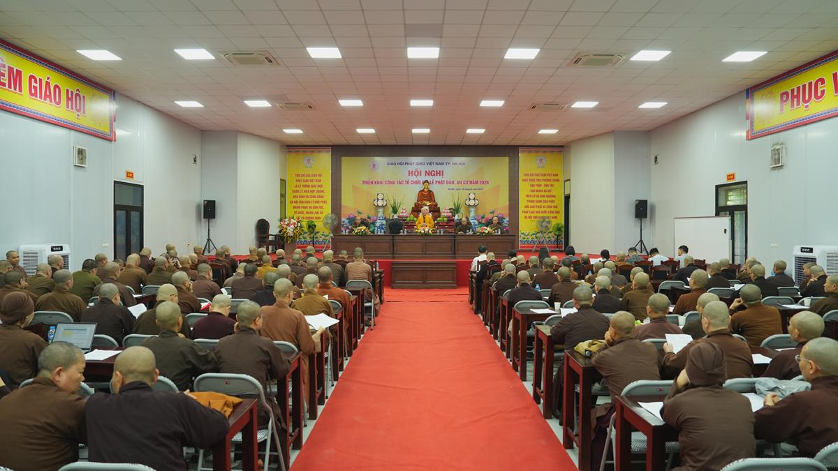 BTS GHPGVN thành phố Hà Nội họp triển khai công tác tổ chức Đại lễ Phật đản và An cư kiết hạ PL.2570 – DL.2026
