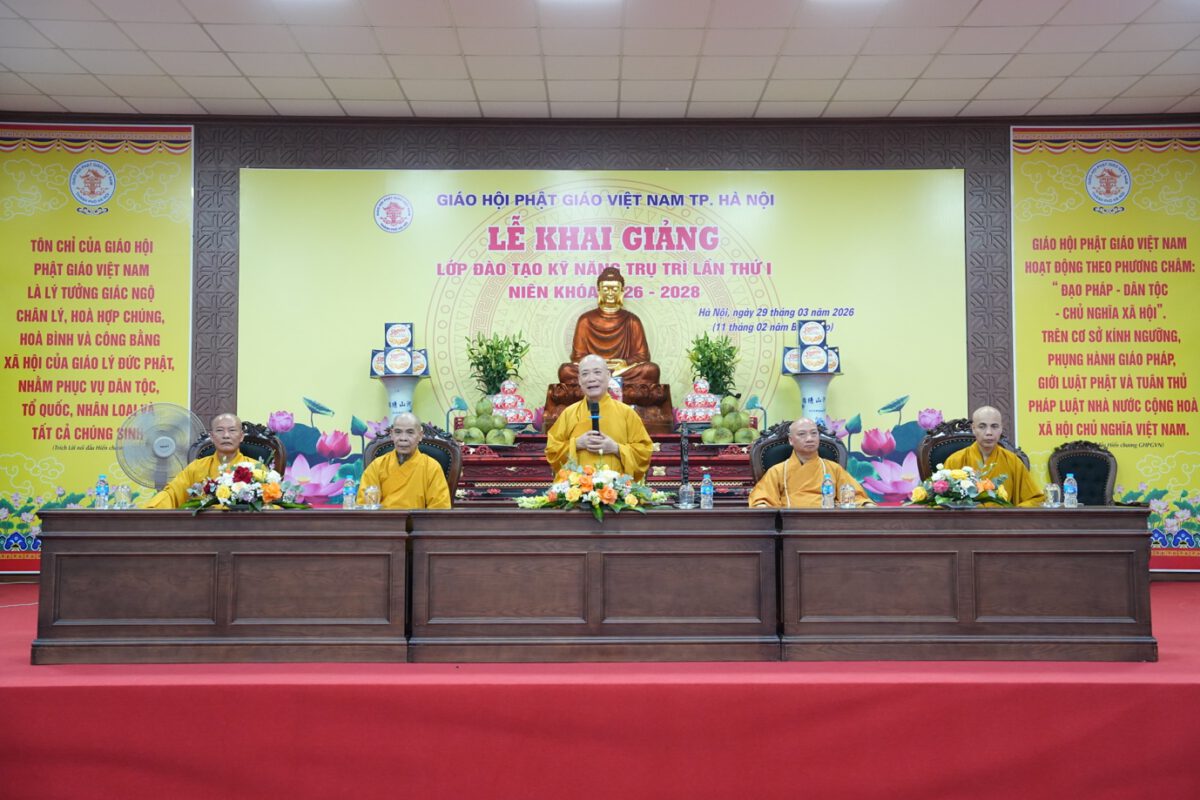 Hà Nội: Lễ khai giảng lớp đào tạo kỹ năng trụ trì lần thứ nhất